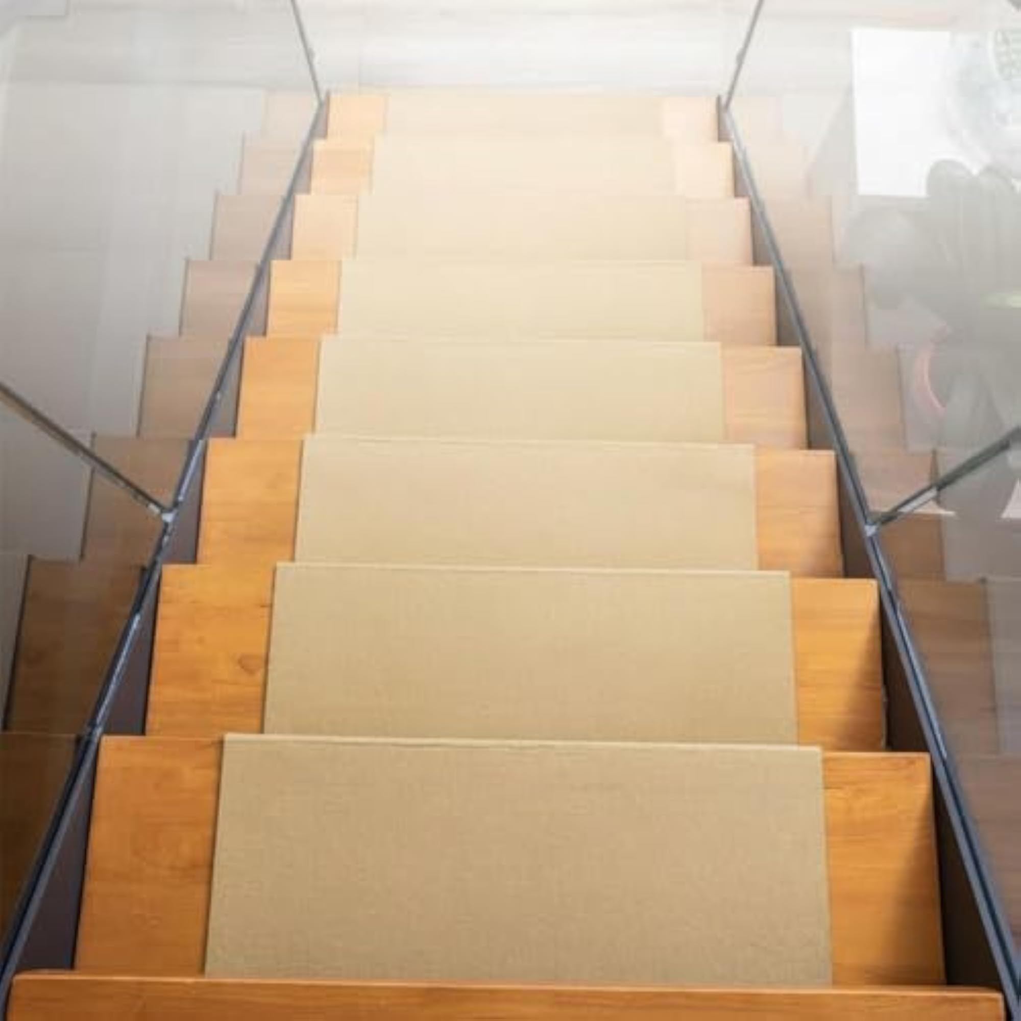 Non-Slip Automatic Carpet for Indoor Wooden Steps, Soft Mat